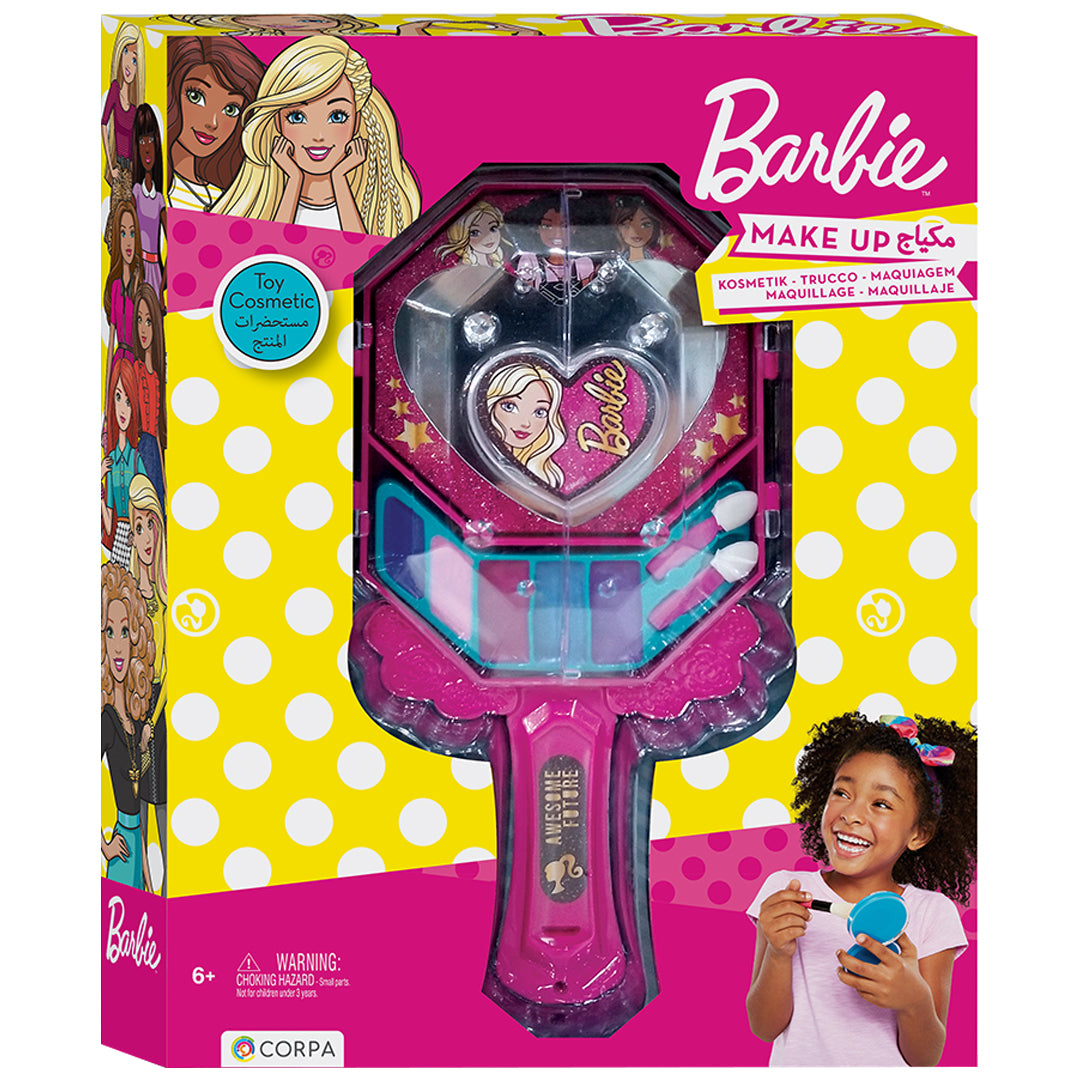 Buy Barbie Hand Mirror With Cosmetics In A Box | Yallatoys.com