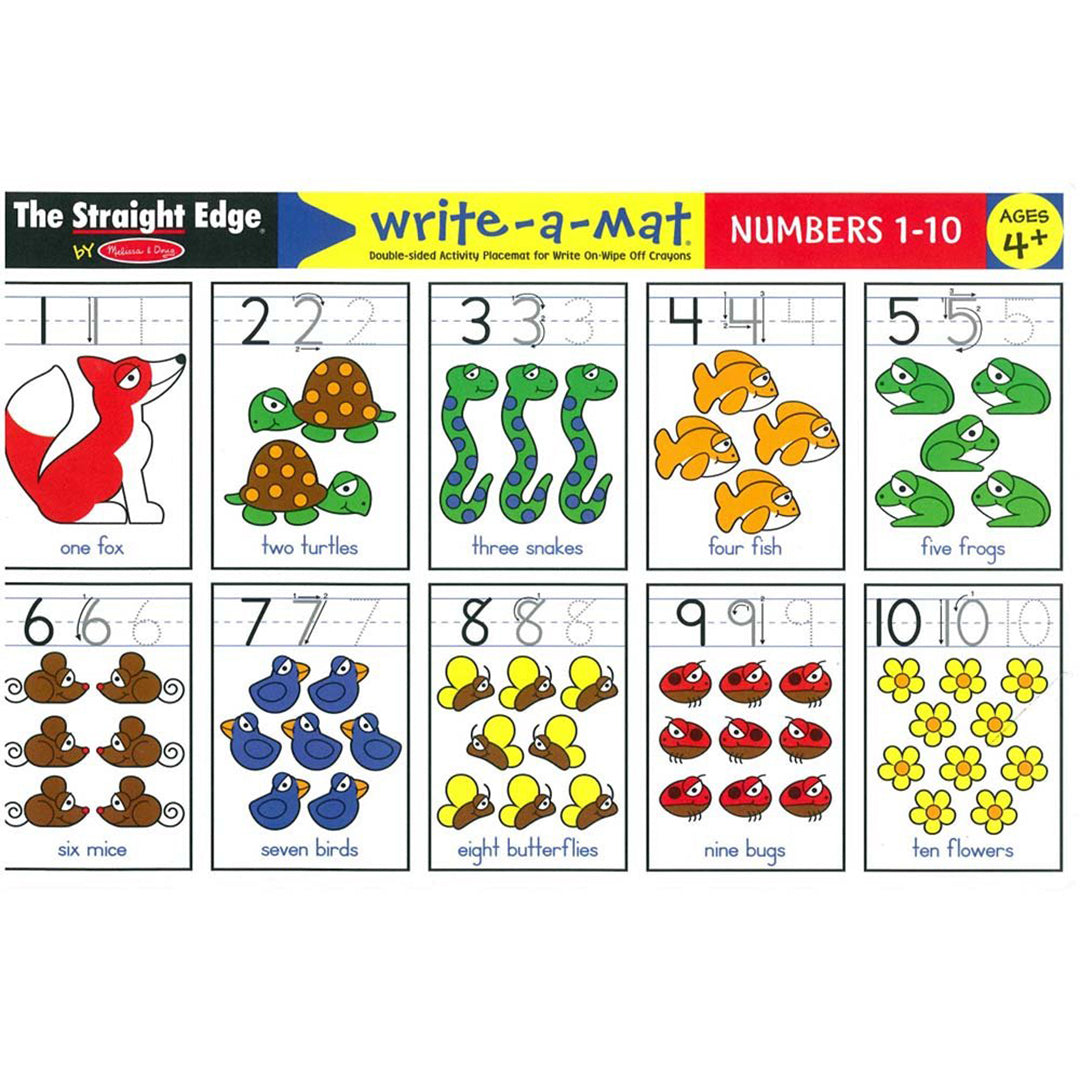 Buy Melissa & Doug Numbers 1-10 Write A Mat | Yallatoys.com