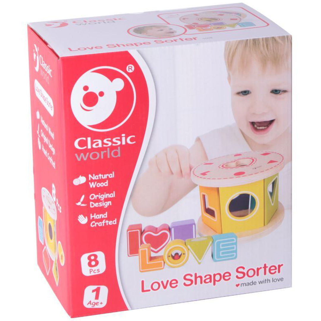 Buy Classic World Love Shape Sorter | Yallatoys.com