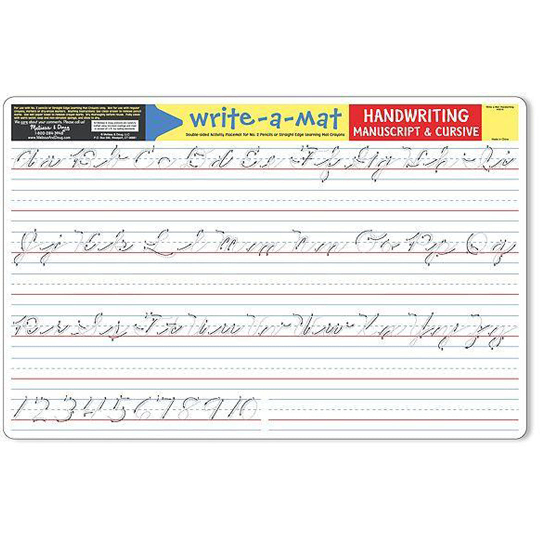 Buy Melissa & Doug Handwriting Write A Mat | Yallatoys.com