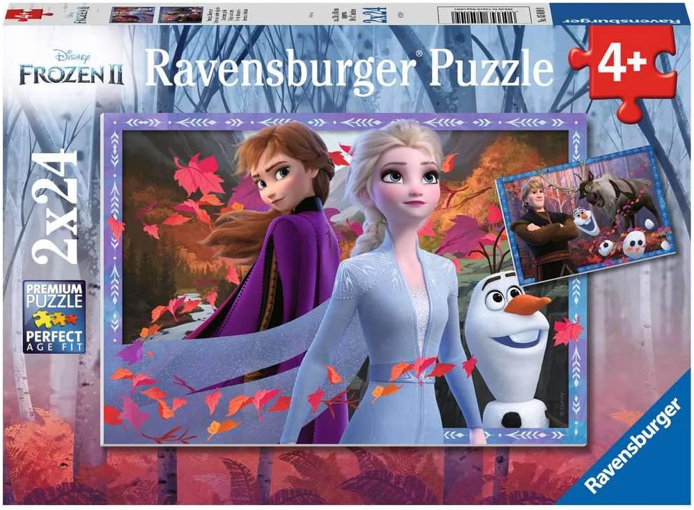 Buy Ravensburger Disney Frozen 2 Frosty Adventures 2 in 1 24pcs Piece Jigsaw Puzzle | Yallatoys.com