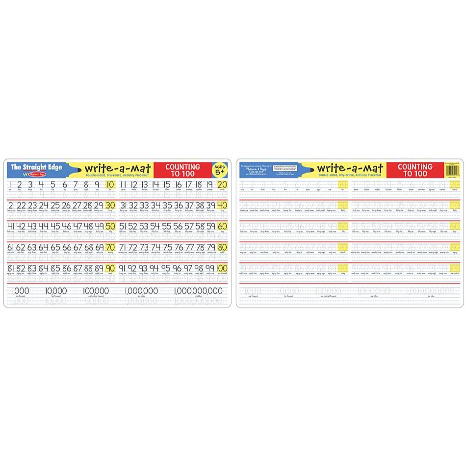 Buy Melissa & Doug Count to 100 Write A Mat | Yallatoys.com