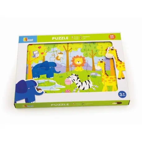 Buy Viga Wooden Puzzle Safari 24 Pieces | Yallatoys.com