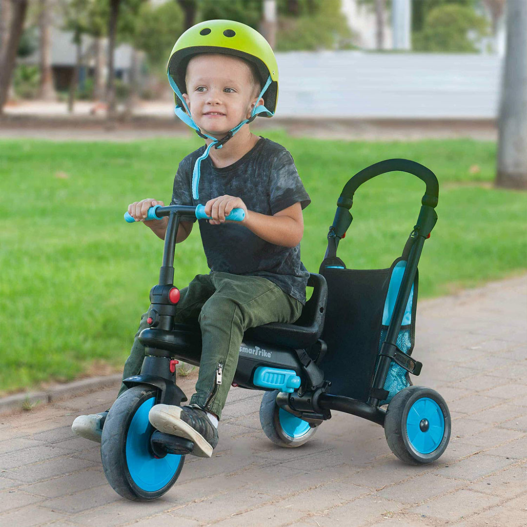 Buy Smart Trike Smartfold Folding Baby Tricycle Blue | Yallatoys.com
