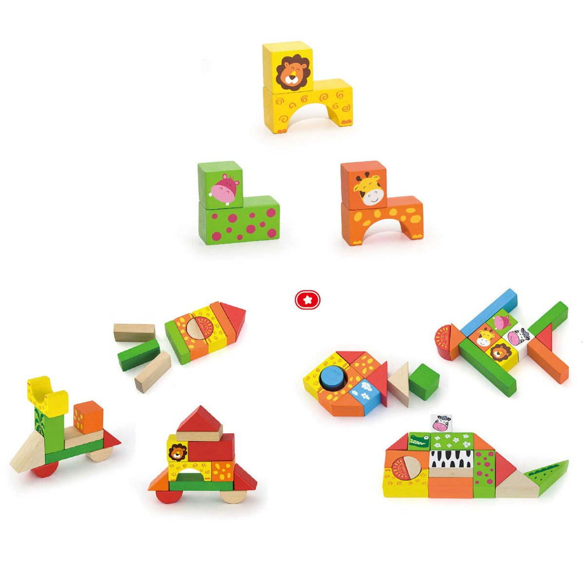 Buy Viga Building Blocks in a Drum Zoo | Yallatoys.com