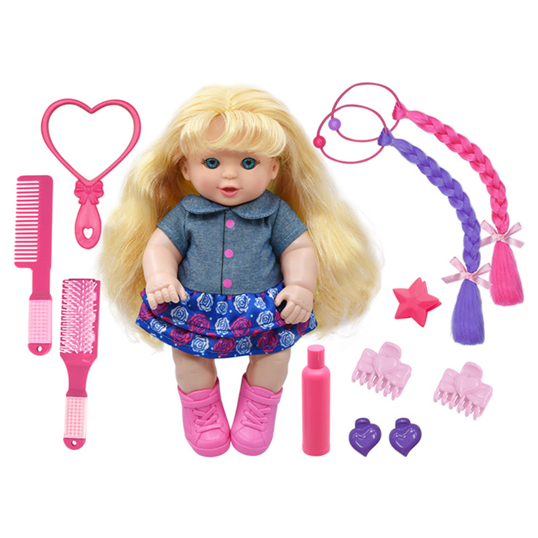 Buy Baby Maziuna So Cute Hair Doll with Hair Accessories | Yallatoys.com