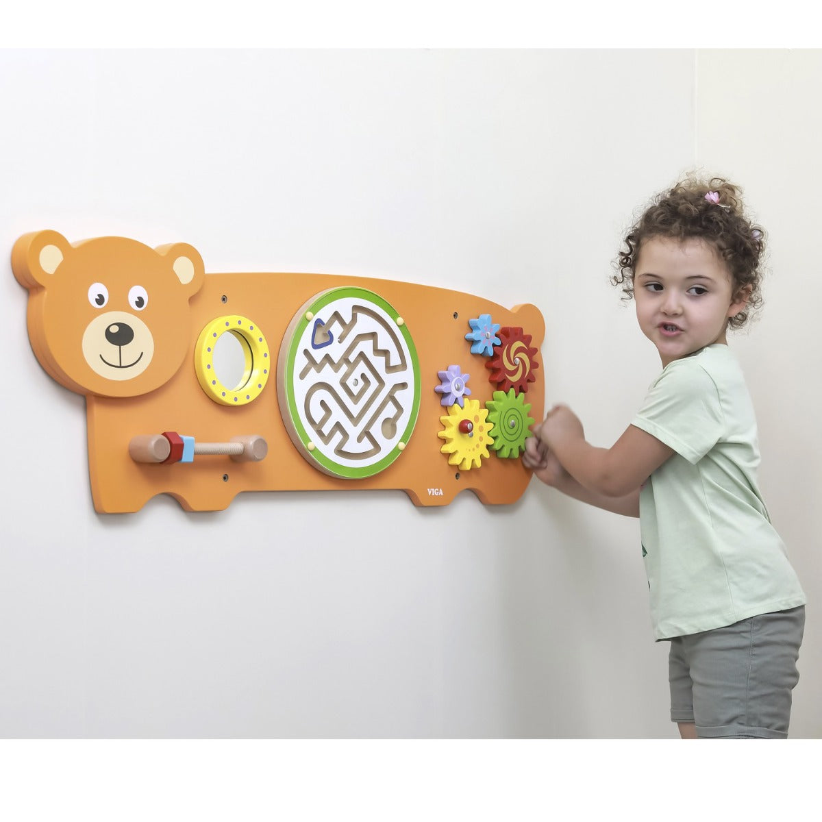 Buy Viga Activity Wall Toy Bear | Yallatoys.com