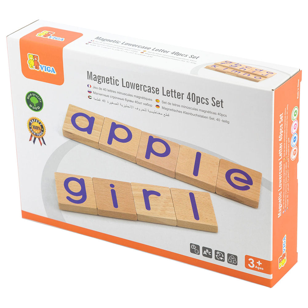 Buy Viga Magnetic Lowercase Letter 40pcs Set | Yallatoys.com