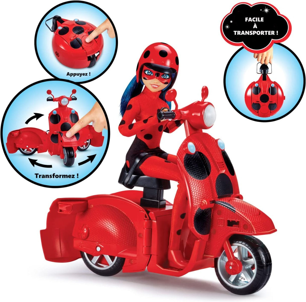 Buy Miraculous Ladybug Switch N Go Scooter And Fashion Doll Playset | Yallatoys.com