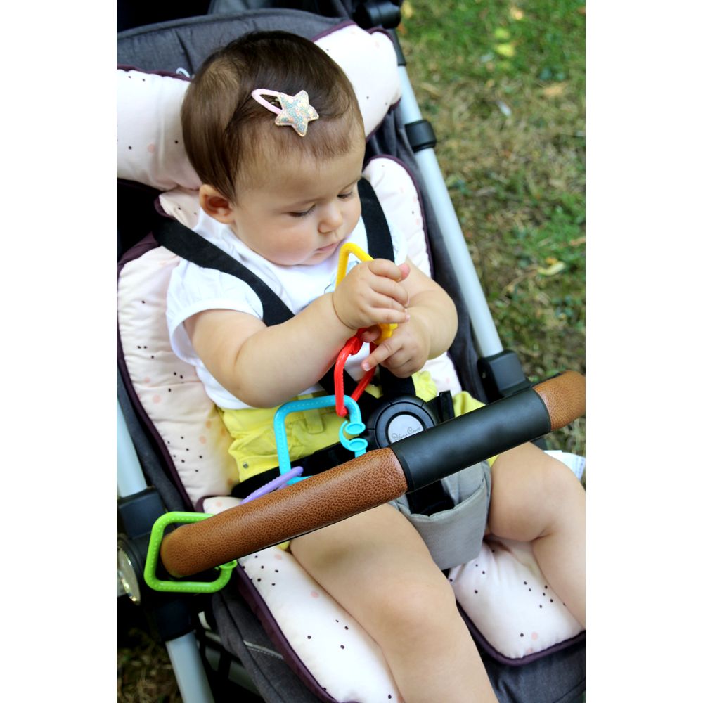 Babyjem Stroller And High Chair Pad Pink Dots - 2 Babyjem Yallatoys