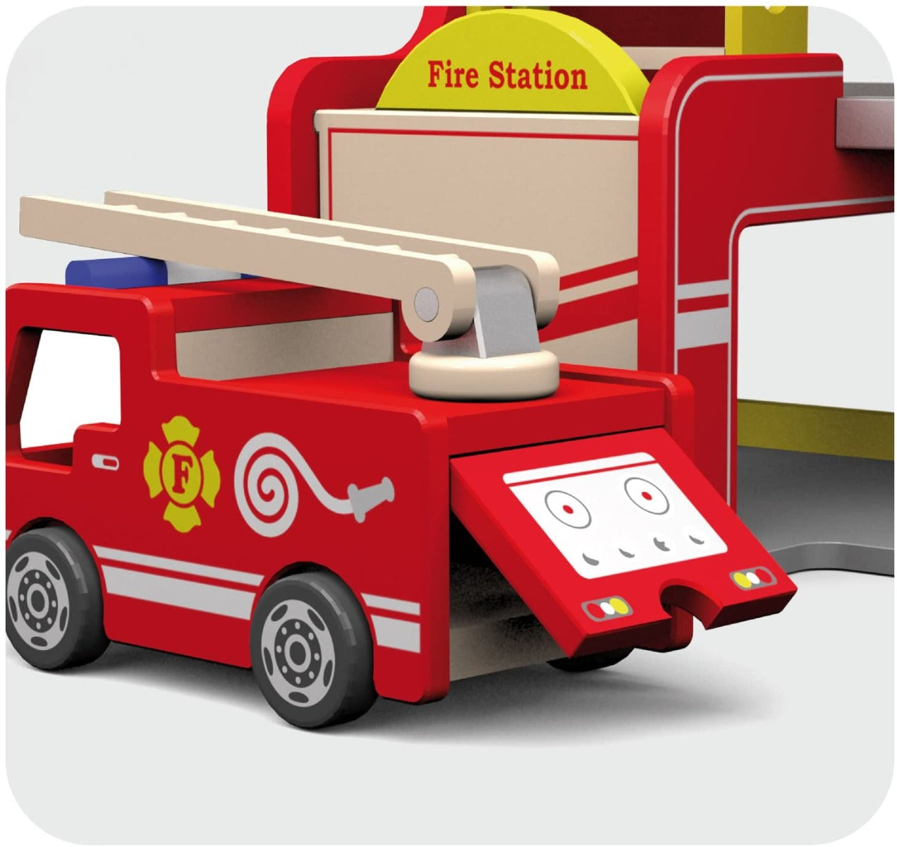 Buy Viga Fire Station with Accessories | Yallatoys.com