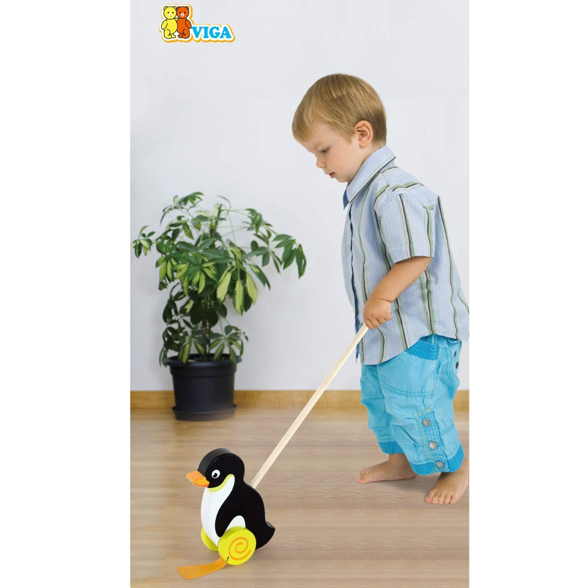 Buy Viga Toys Push Toy Penguin | Yallatoys.com