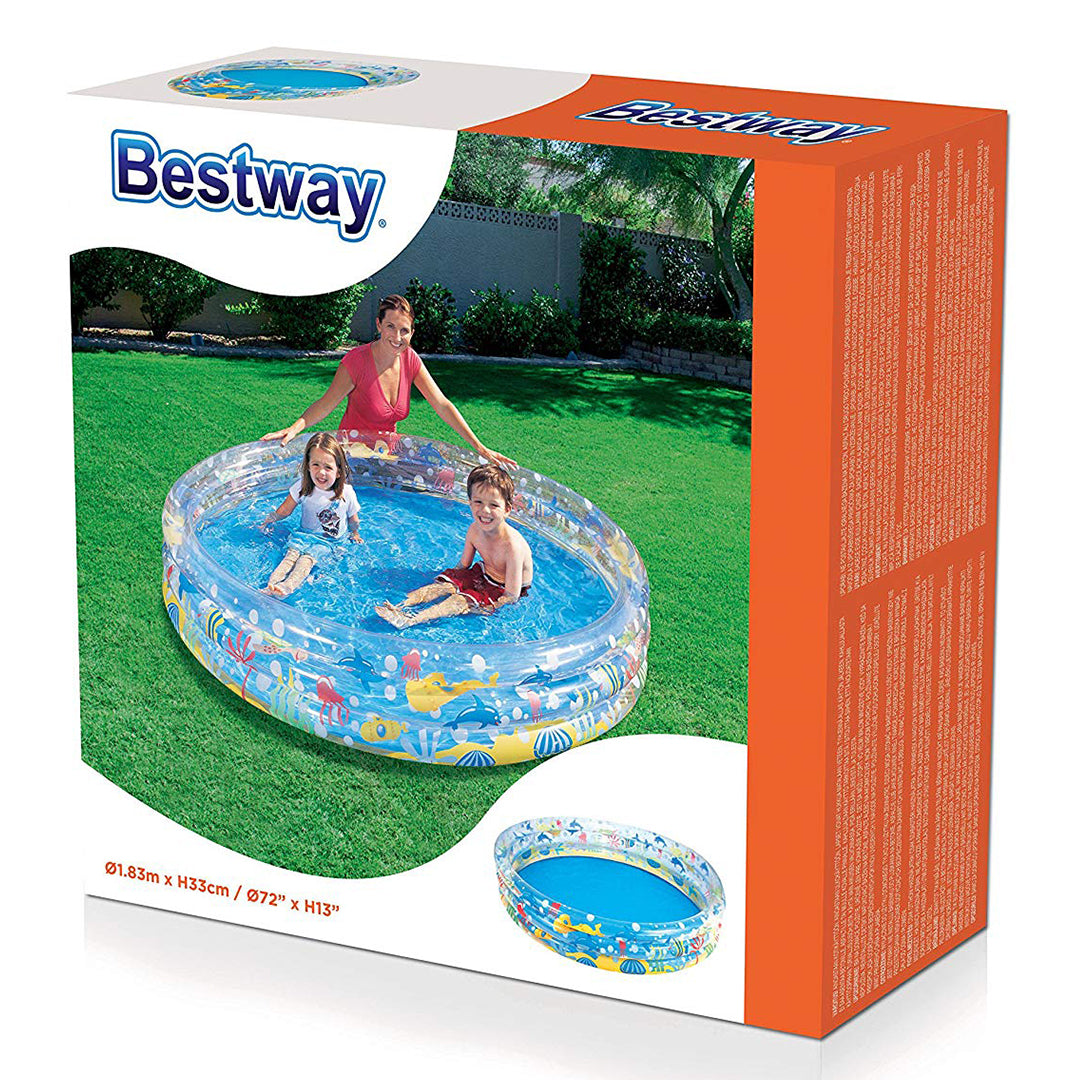 Buy Bestway Deep Dive 3 Ring Pool 1.83 m x 33 cm | Yallatoys.com