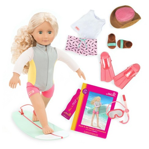 Buy Our Generation Doll Deluxe Coral Doll With Book | Yallatoys.com