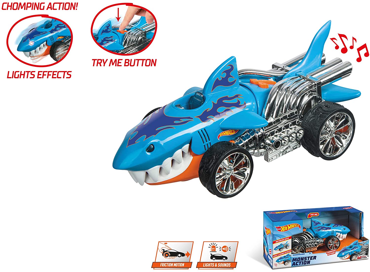 Buy Hotwheels L S Monster Act  Sharkruiser | Yallatoys.com