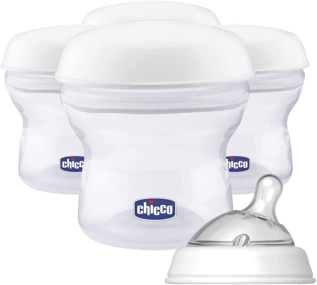 Chicco Natural Feeling Milk Container - 4PCS Chicco Yallatoys