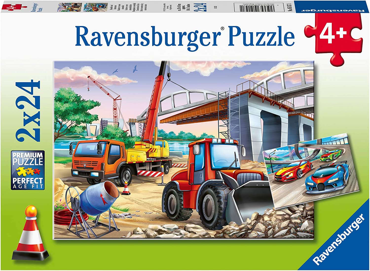 Buy Ravensburger Construction Fun 2 in 1 24pcs Piece Jigsaw Puzzle | Yallatoys.com