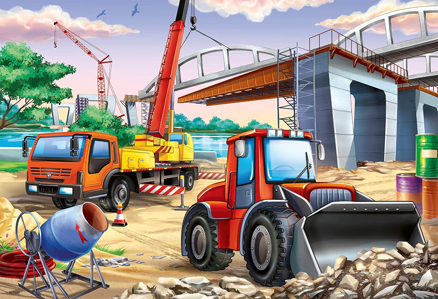 Buy Ravensburger Construction Fun 2 in 1 24pcs Piece Jigsaw Puzzle | Yallatoys.com