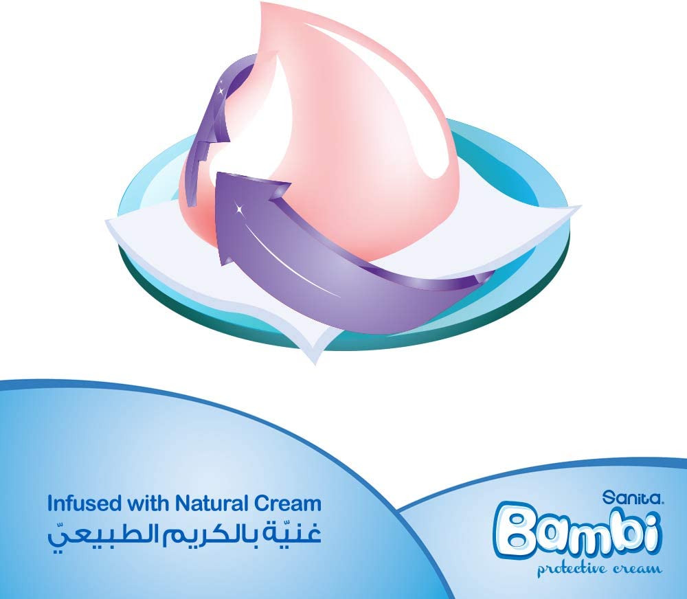 Bambi  Wet Wipes 56'S Aqua Clean Bambi Yallatoys