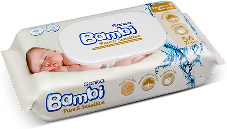 Bambi Wet Wipes 56'S Fresh And Clean Bambi Yallatoys