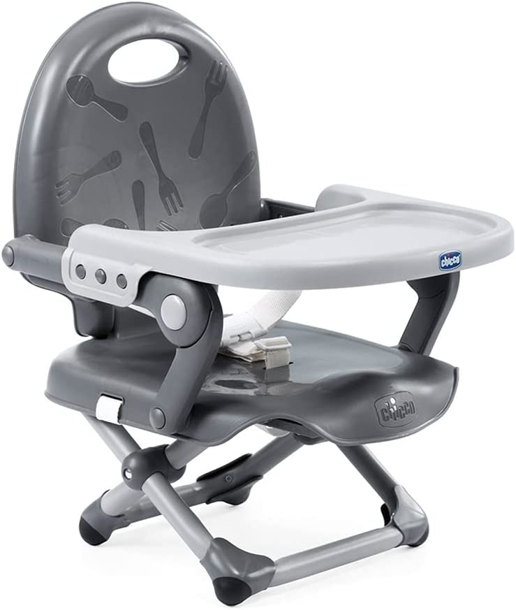 Chicco Booster Seat Pocket Snack - Dark Grey Chicco Yallatoys
