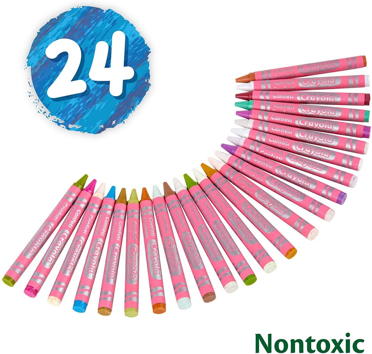 Buy Crayola Confetti Crayons 24 Count | Yallatoys.com