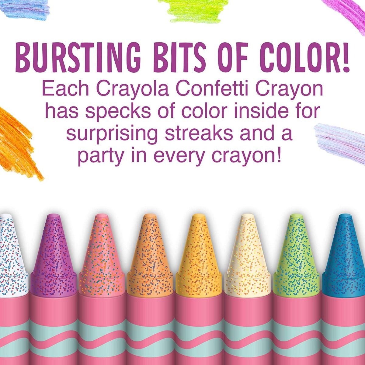 Buy Crayola Confetti Crayons 24 Count | Yallatoys.com
