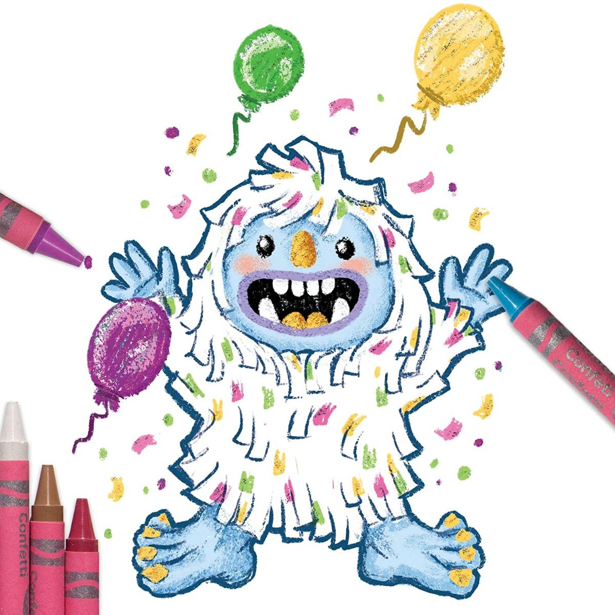 Buy Crayola Confetti Crayons 24 Count | Yallatoys.com