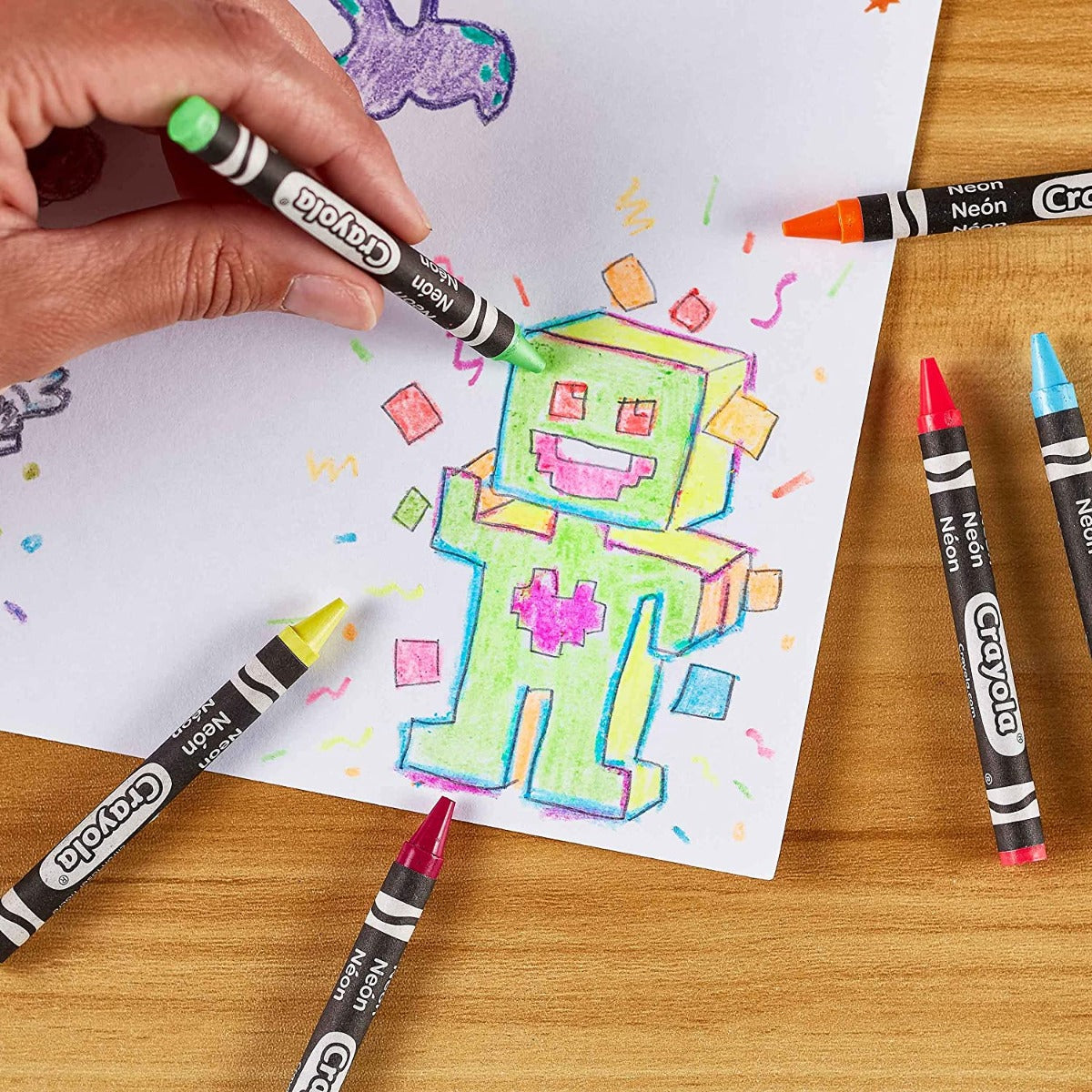 Buy Crayola Neon Crayons 24Count | Yallatoys.com
