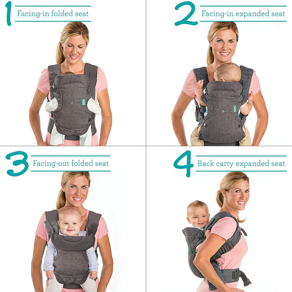 Infantino  Flip Advanced 4 In 1 Convertible Carrier - 1 Infantino Yallatoys