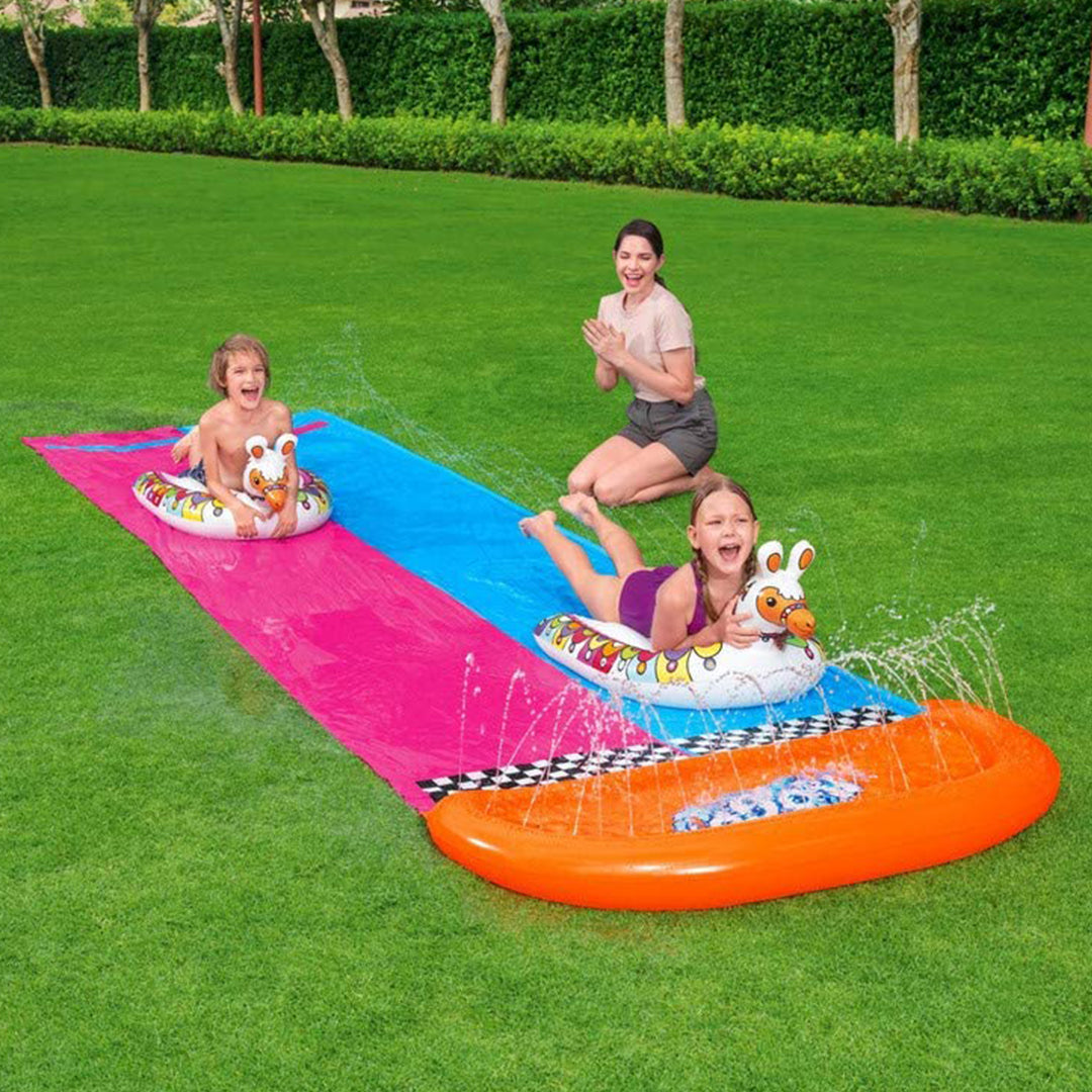 Buy Bestway H20GO Llama Rama Double Race Slide Water Slide | Yallatoys.com