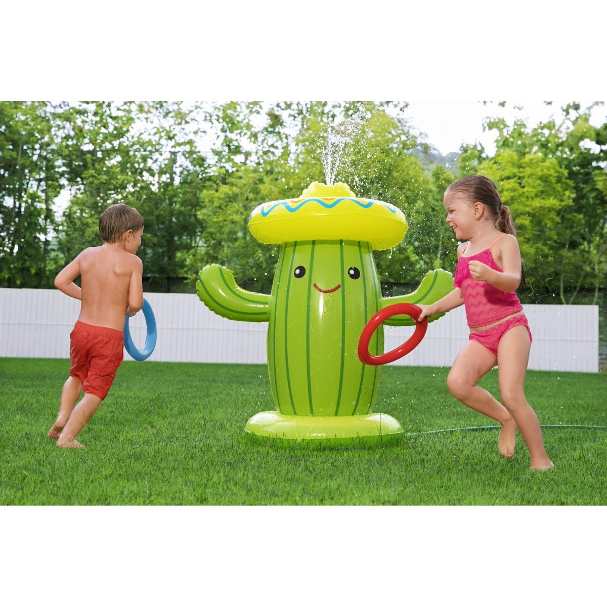 Buy Bestway H2OGO! Sweet & Spiky Cacti Inflatable Kids Sprinkler | Yallatoys.com