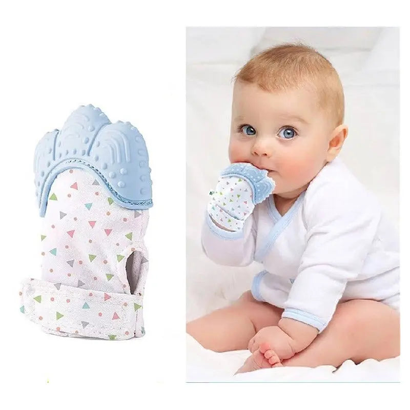 Babyjem Baby Tooth Scarifying Gloves Butterfly Blue 3 Months+ Babyjem Yallatoys