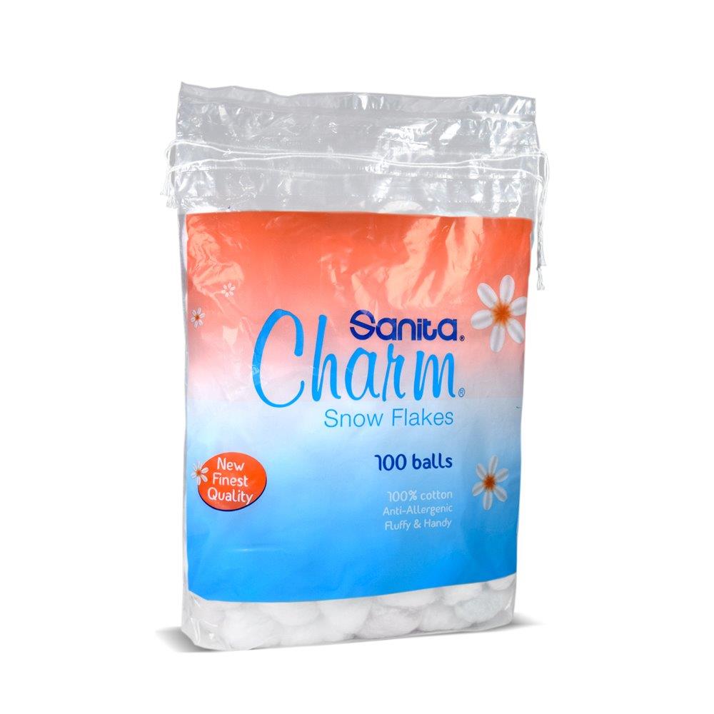 Charm  Cotton Balls 2X100'S Charm Yallatoys