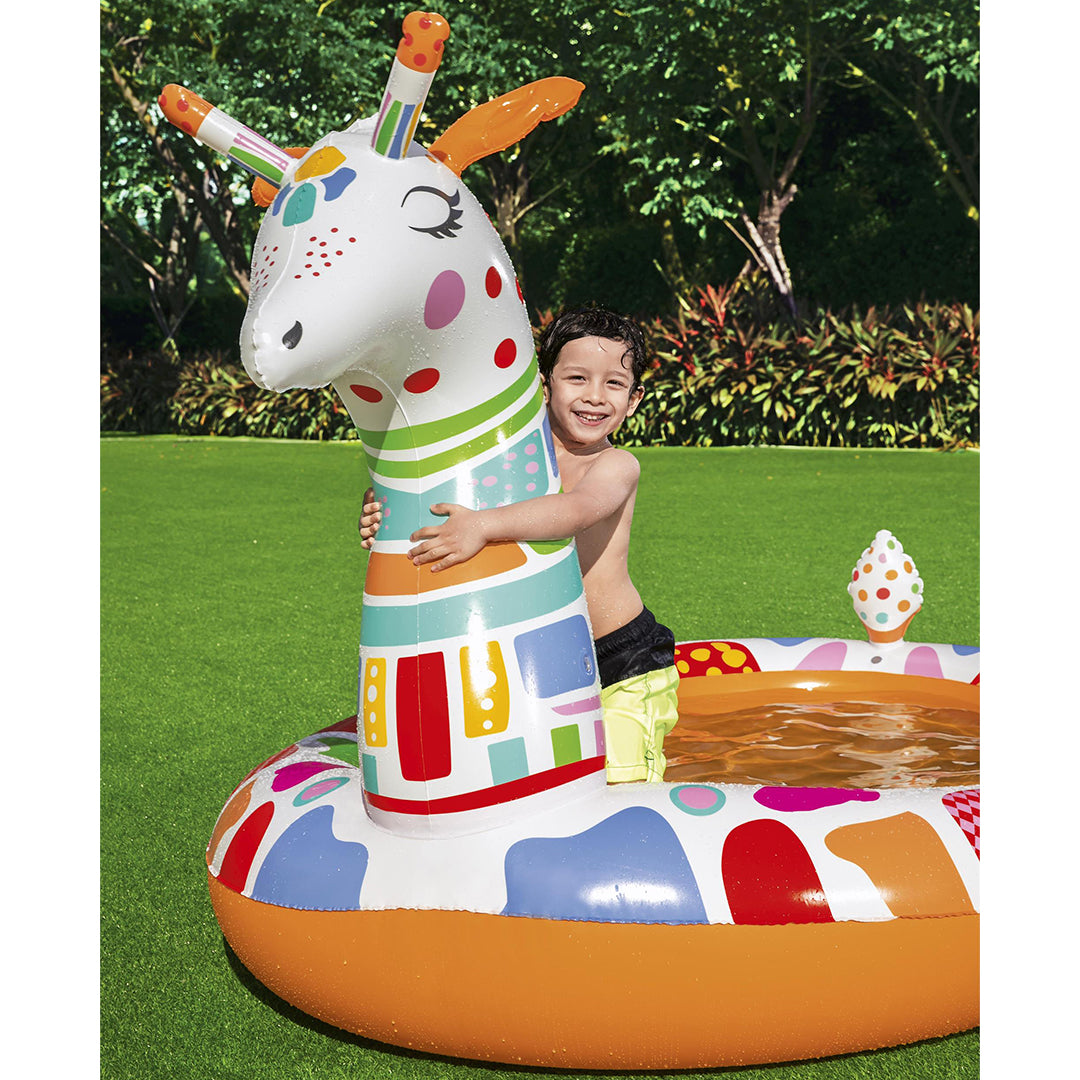 Buy Bestway Groovy Giraffe Sprayer Pool | Yallatoys.com