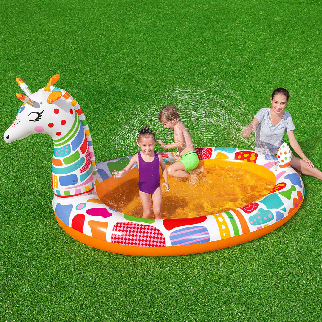 Buy Bestway Groovy Giraffe Sprayer Pool | Yallatoys.com