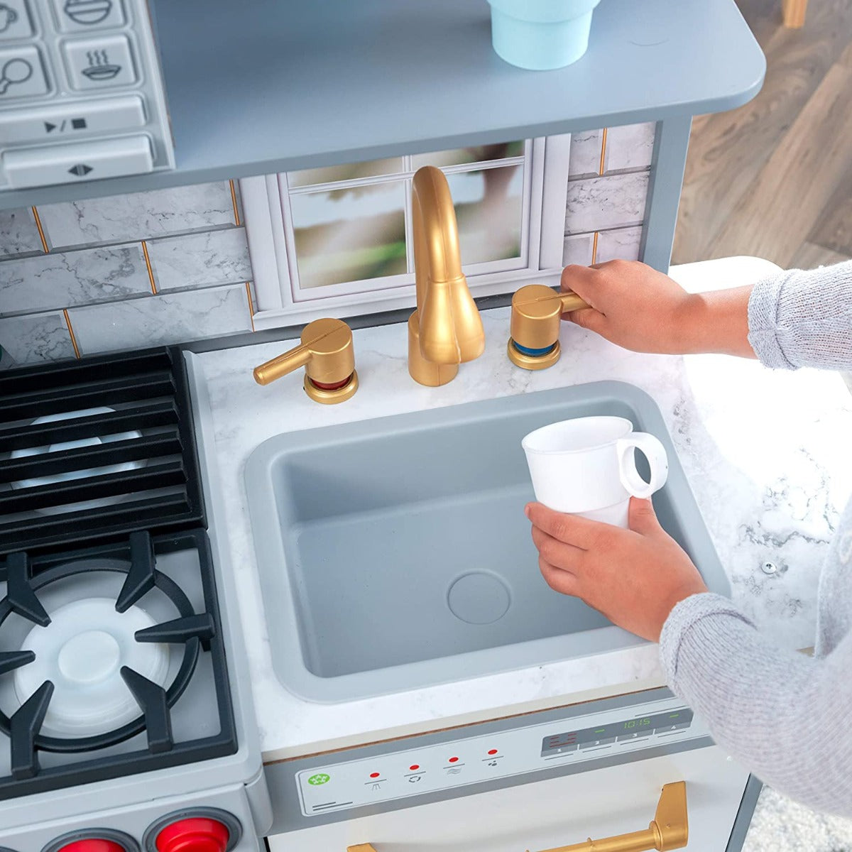 Buy Kidkraft Uptown Elite White Play Kitchen with Ez Kraft | Yallatoys.com