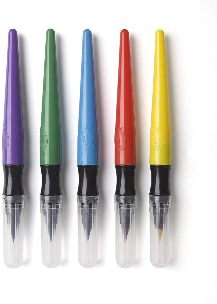 Buy Crayola 5 Washable No Drip Paint Brush Pens | Yallatoys.com