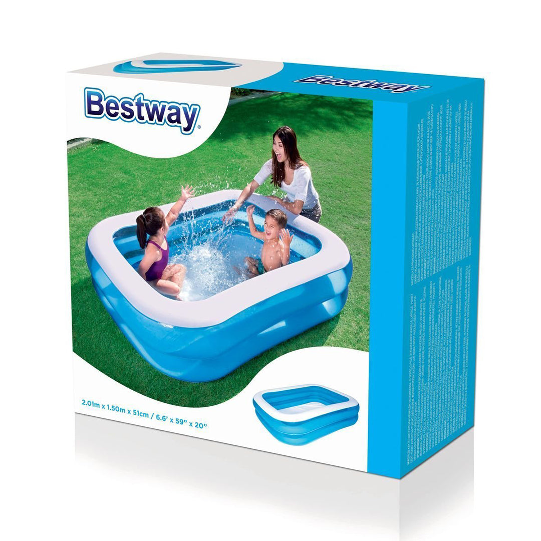 Buy Bestway Blue Rectangular Family Pool | Yallatoys.com