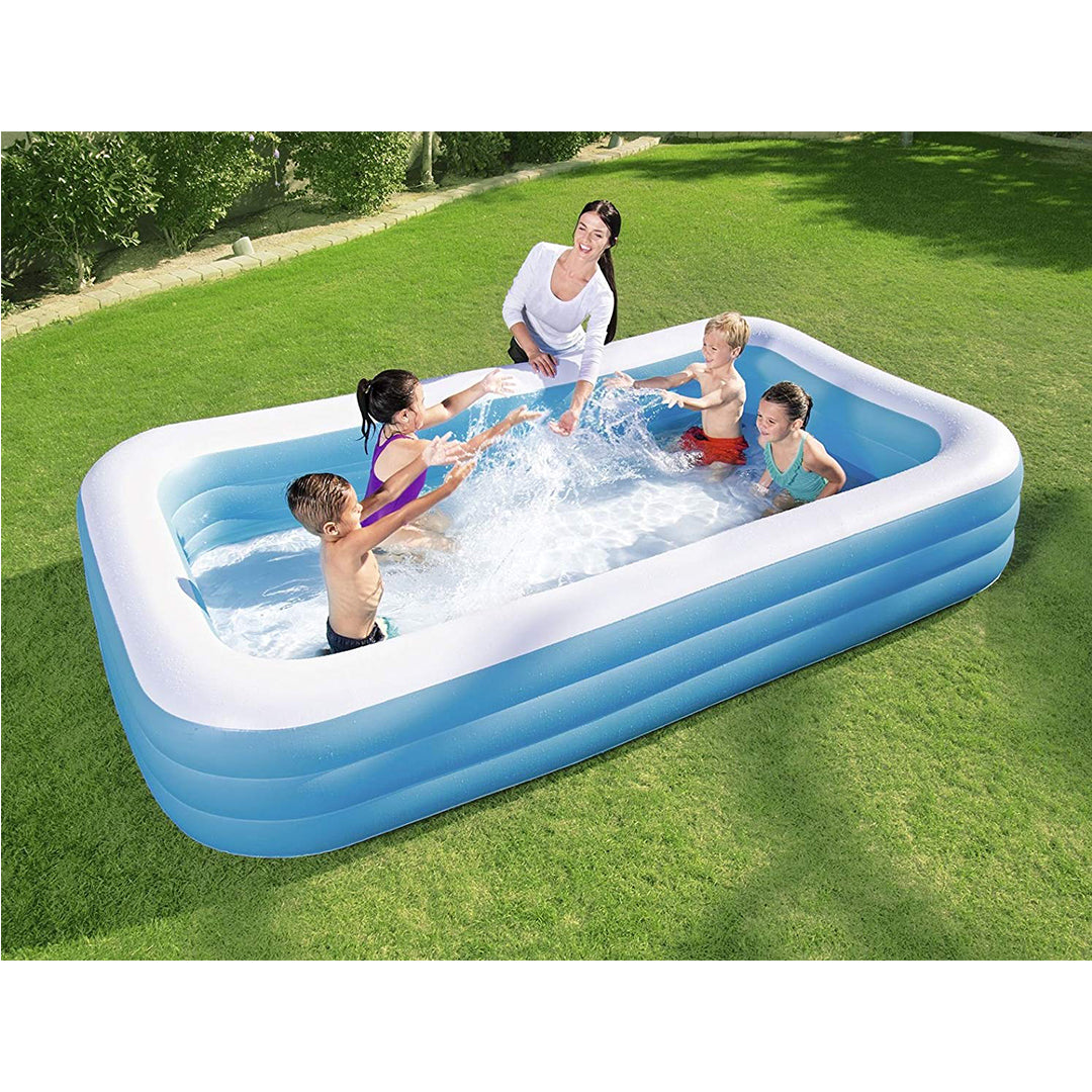 Buy Bestway Deluxe Blue Rectangular Pool | Yallatoys.com