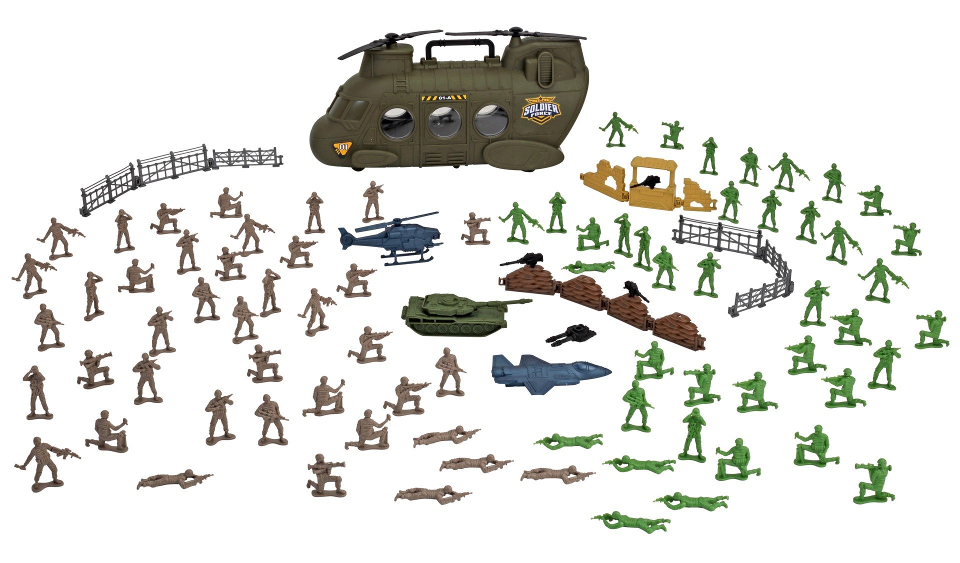 Buy Chap Mei Soldier Force Chinook Bucket 100Pcs | Yallatoys.com