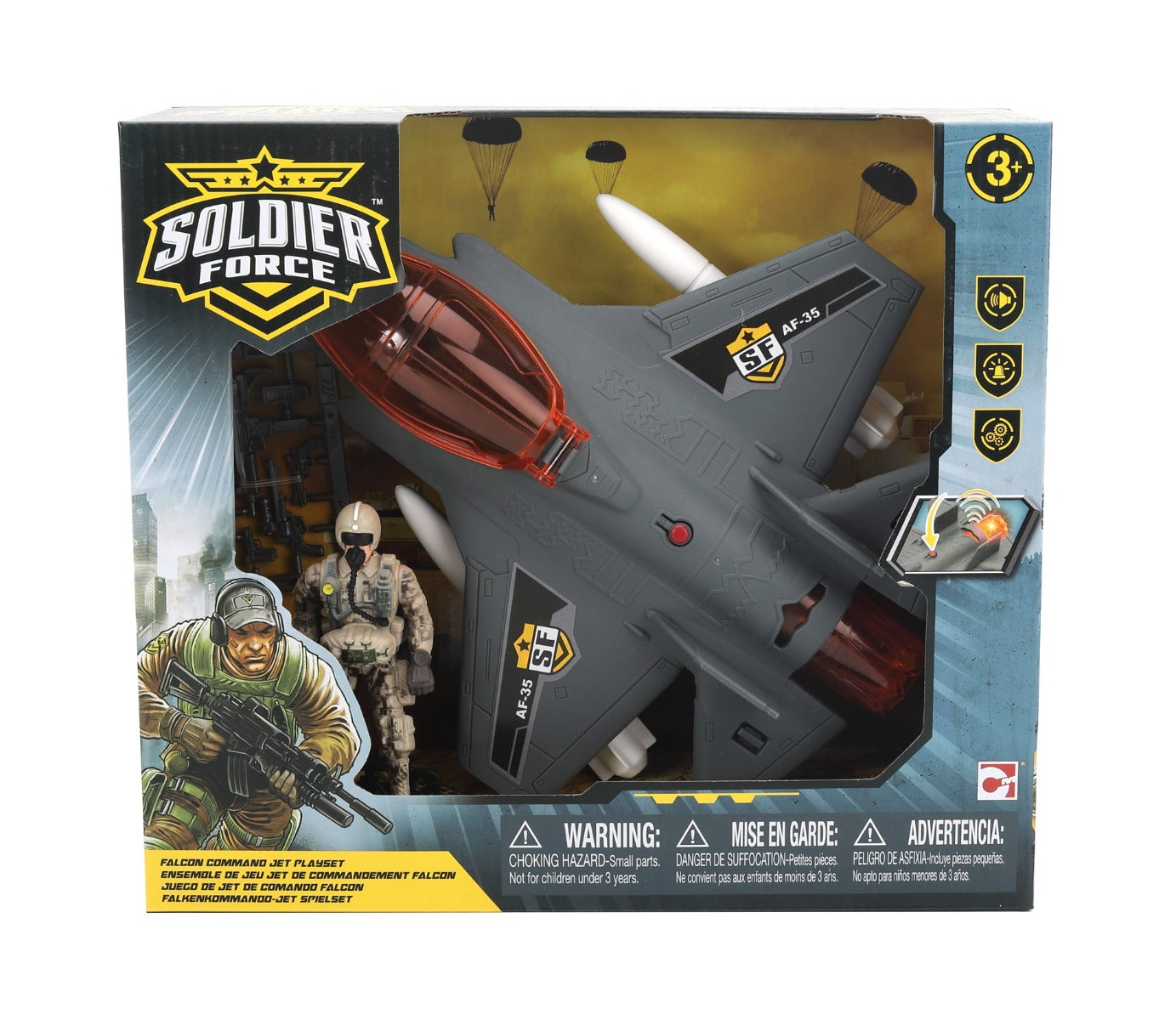 Buy Chap Mei Soldier Force Falcon Command Jet Playset | Yallatoys.com