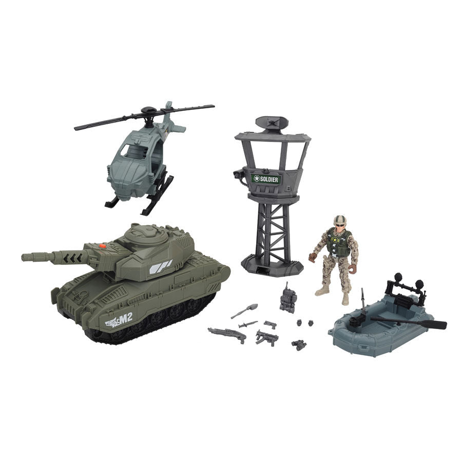 Buy Chap Mei Soldier Force Encampment Defense Troop Playset | Yallatoys.com
