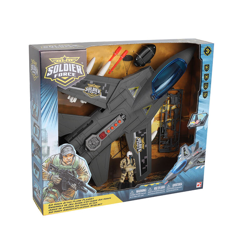 Buy Chap Mei Soldier Force Air Hawk Attak Plane Playset | Yallatoys.com