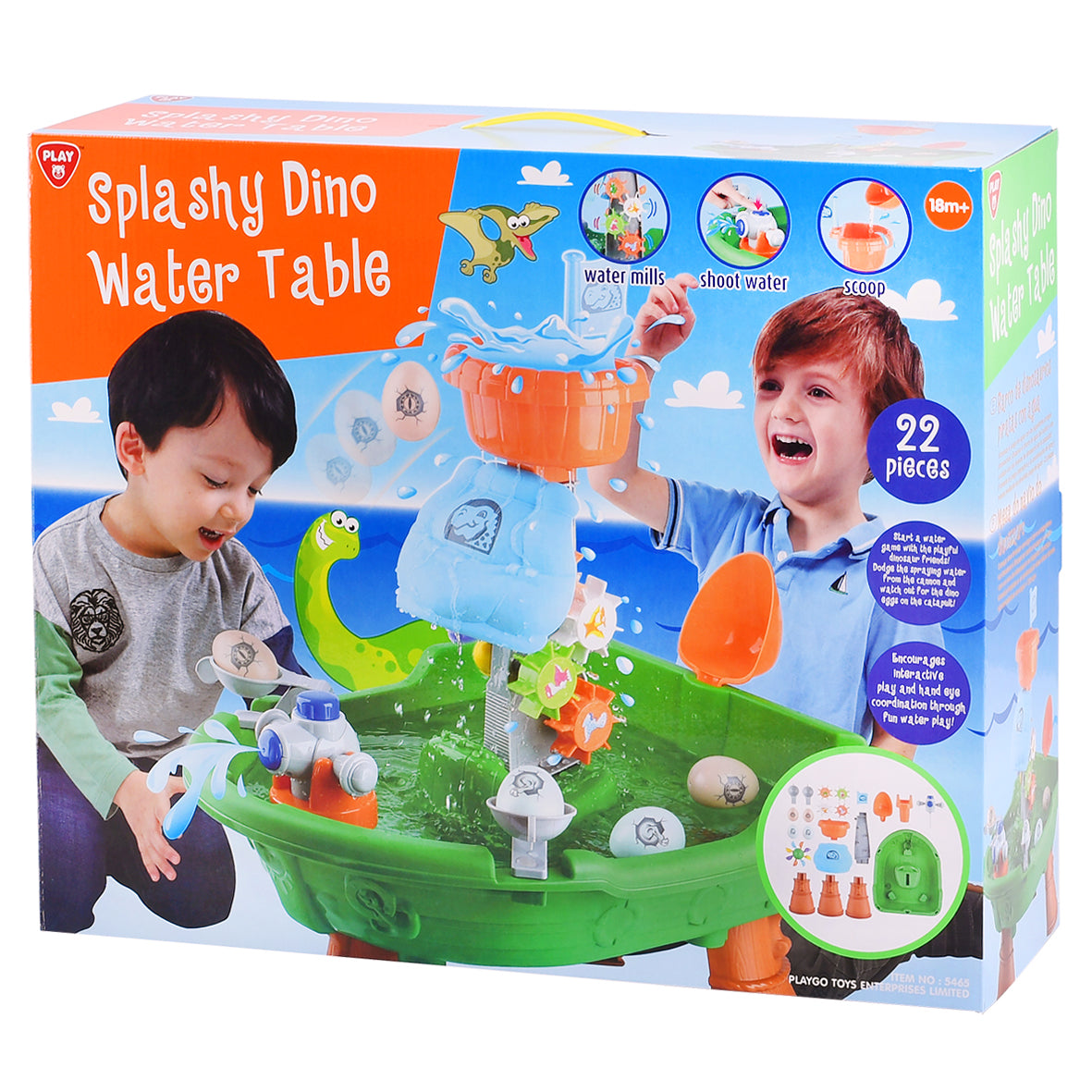 Playgo Splashy Dino Water Table 22Pcs Playgo Yallatoys