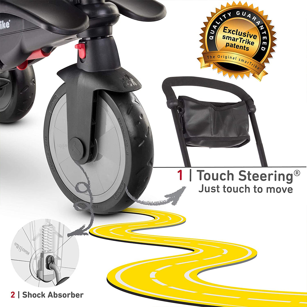 Buy Smart Trike Urban Folding Baby Tricycle Black | Yallatoys.com