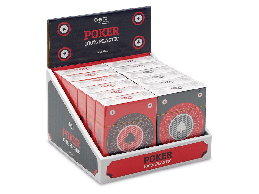 Buy Cayro Poker Cards 100% Plastic | Yallatoys.com