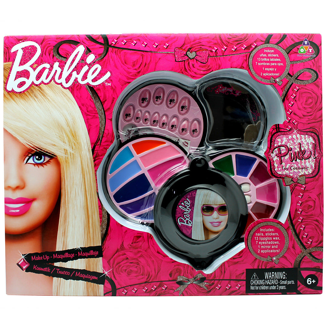 Buy Barbie 4 Decks Round Cosmetic Case | Yallatoys.com