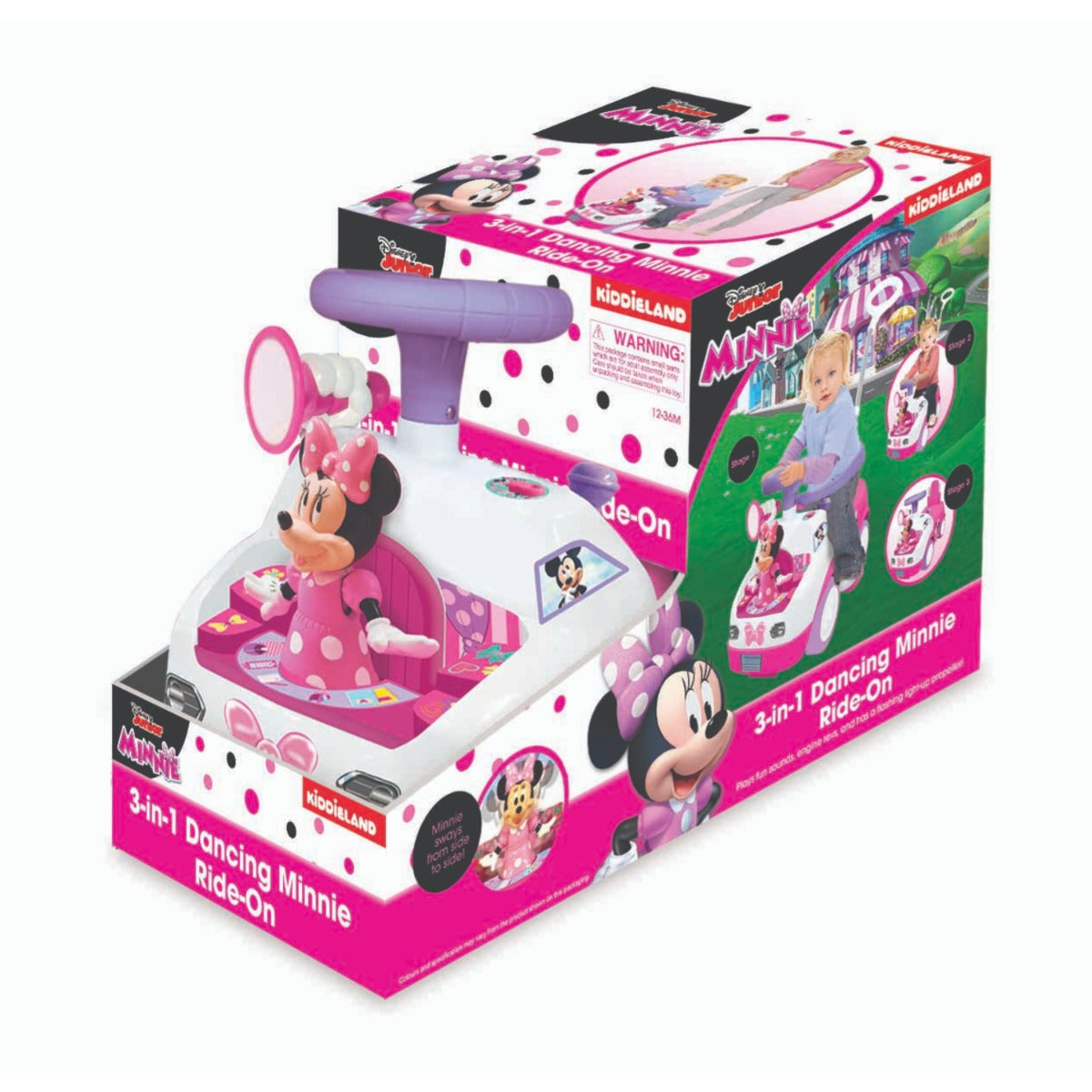 Buy Kiddieland Minnie Dancing Ride On 4In1 | Yallatoys.com