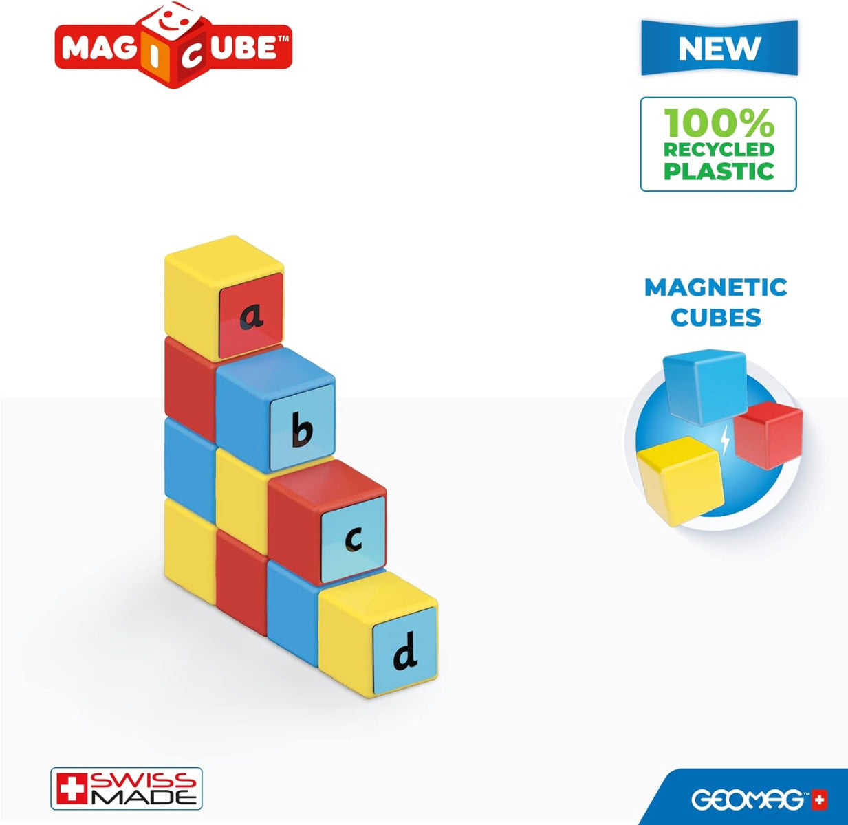 55 Piece Recycled Magnetic Cubes